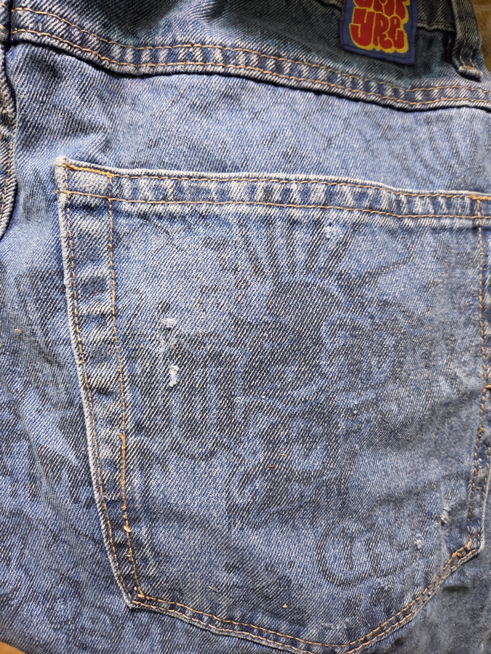 Empyre Wide Leg Printed Jeans - Size 30 - Picture 6 of 6